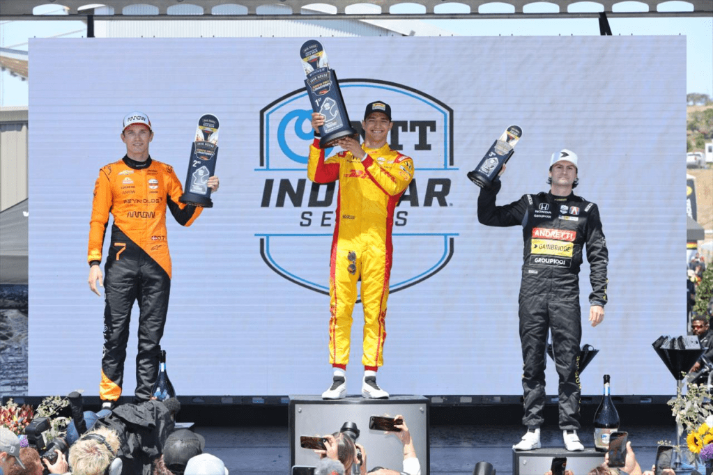 indycar GP Laguna Seca podio