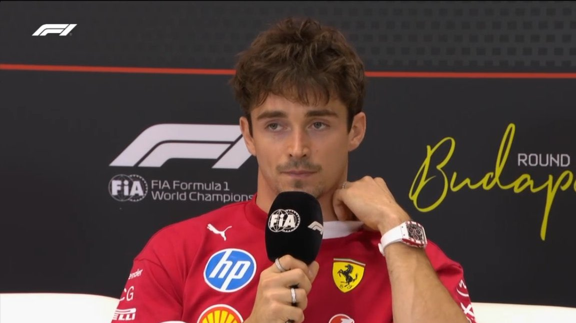 Le parole di Charles Leclerc alla vigilia del Gran Premio d'Ungheria.