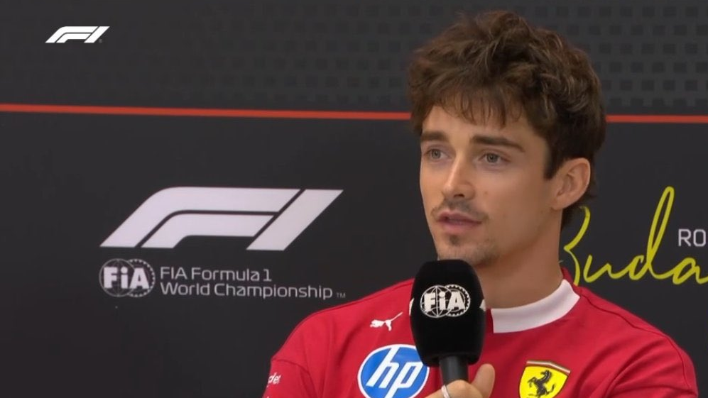 Le parole di Charles Leclerc alla vigilia del Gran Premio d'Ungheria.