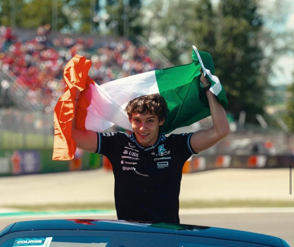 Antonelli in veste Mercedes.