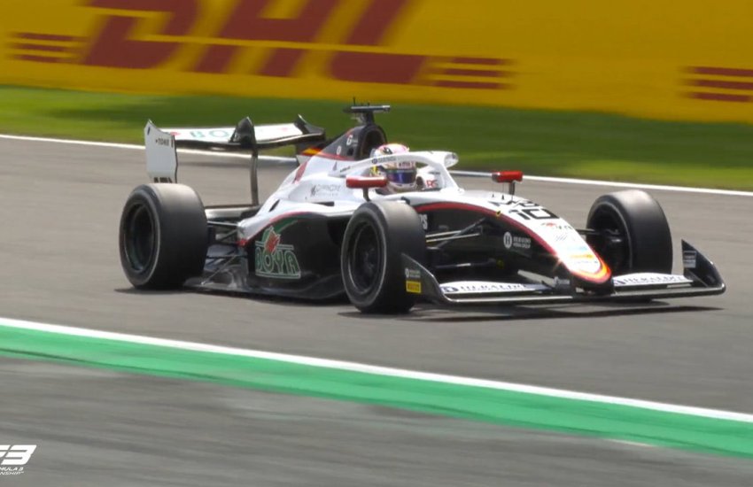 Mari Boya nel corso della stagione 2025 di F3 con il team Campos a Spa-Francorchamps.