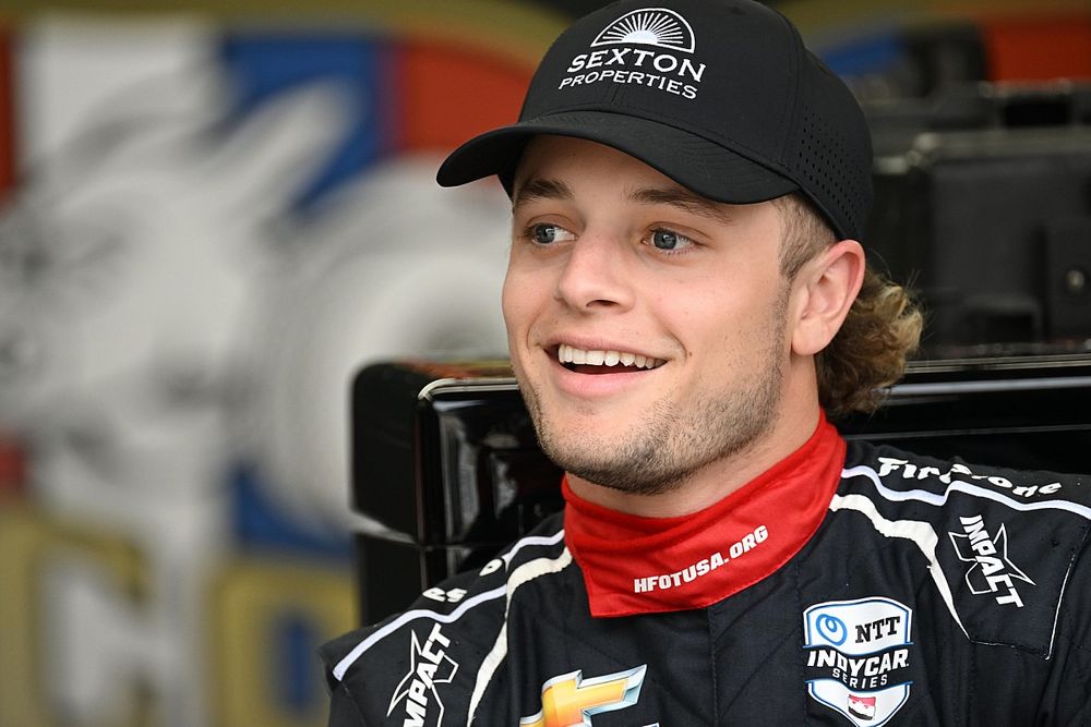 Santino Ferrucci con AJ Foyt Racing, team Indycar