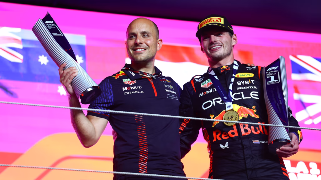 Gianpiero Lambiase e Max Verstappen