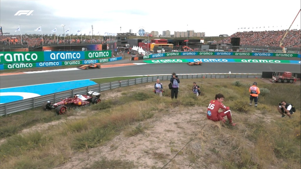 Il ritiro di Charles Leclerc nel GP dOlanda 2025