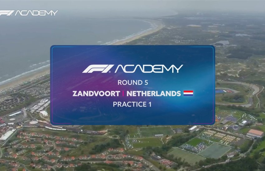 Alisha Palmowski termina davanti a tutti la prima sessione di prove libere di F1 Academy a Zandvoort. Alle sue spalle Weug e Chambers.