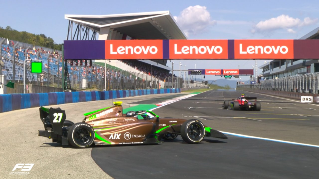 Rafael Camara chiude davanti a tutti l'unica sessione di prove libere di F3 in Ungheria. Alle sue spalle Benavides e Bilinski.