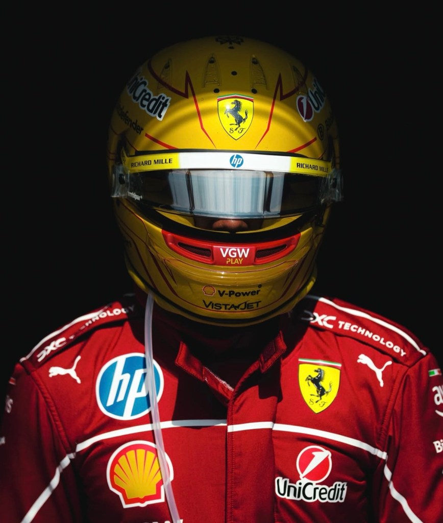 Lewis Hamilton al suo primo anno in F1 col team Ferrari.