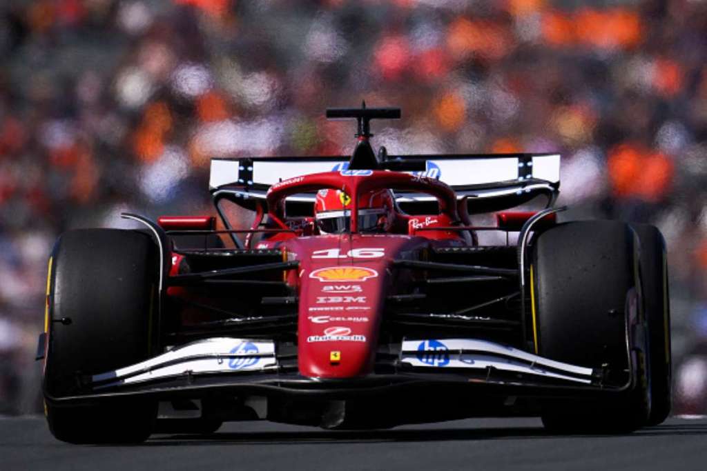 La SF-25 di Charles Leclerc nel GP d'Olanda