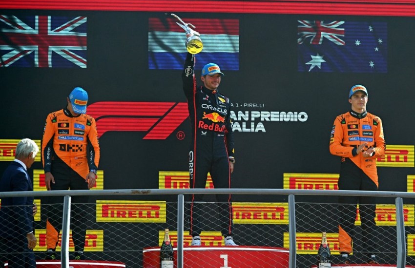 Verstappen Norris Piastri McLaren GP d'Italia 2025