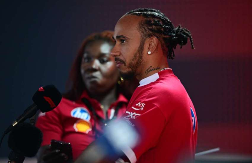 Lewis Hamilton Austin Media Day Ferrari F1