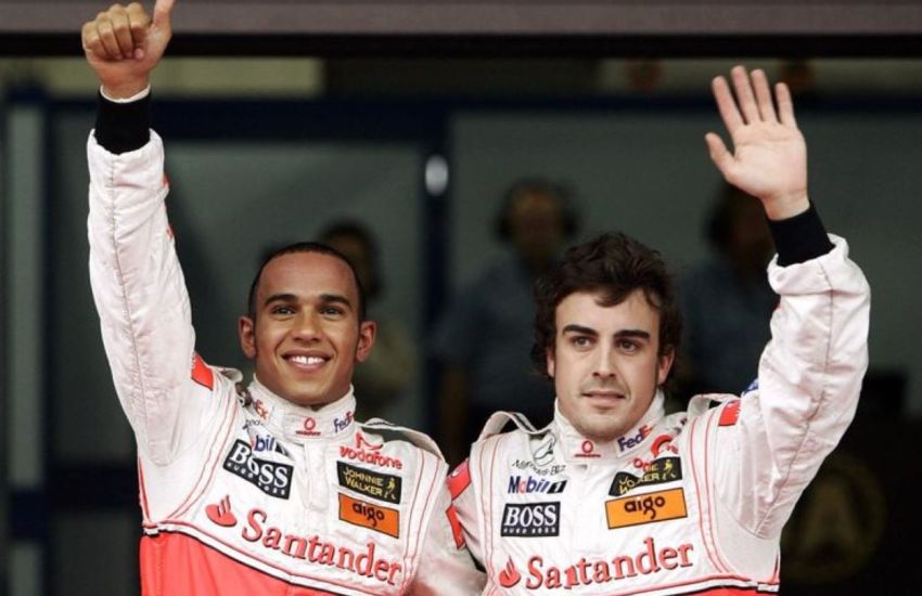 Lewis Hamilton Fernando Alonso 2007 McLaren