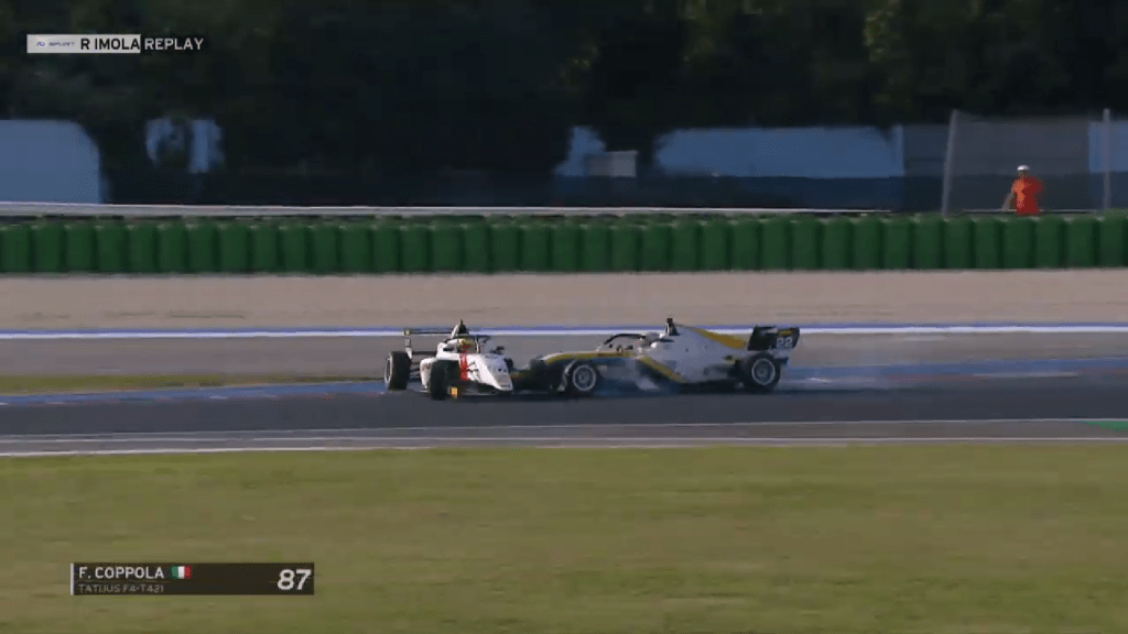 Nakamura-Berta, Gomez e Bondarev compongono al circuito di Misano l'ultimo podio della stagione 2025 di F4 Italia