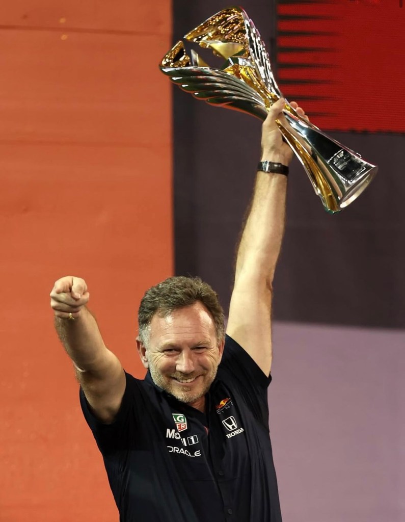 Horner che esulta in veste Red Bull.