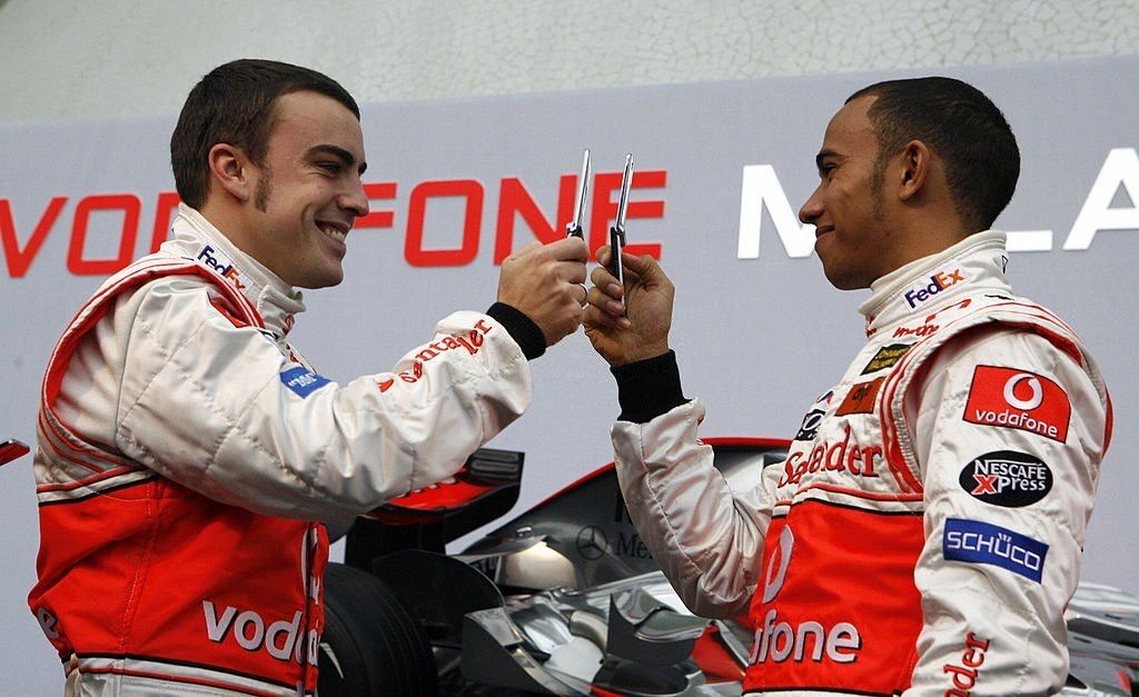 Lewis Hamilton Fernando Alonso McLaren 2007
