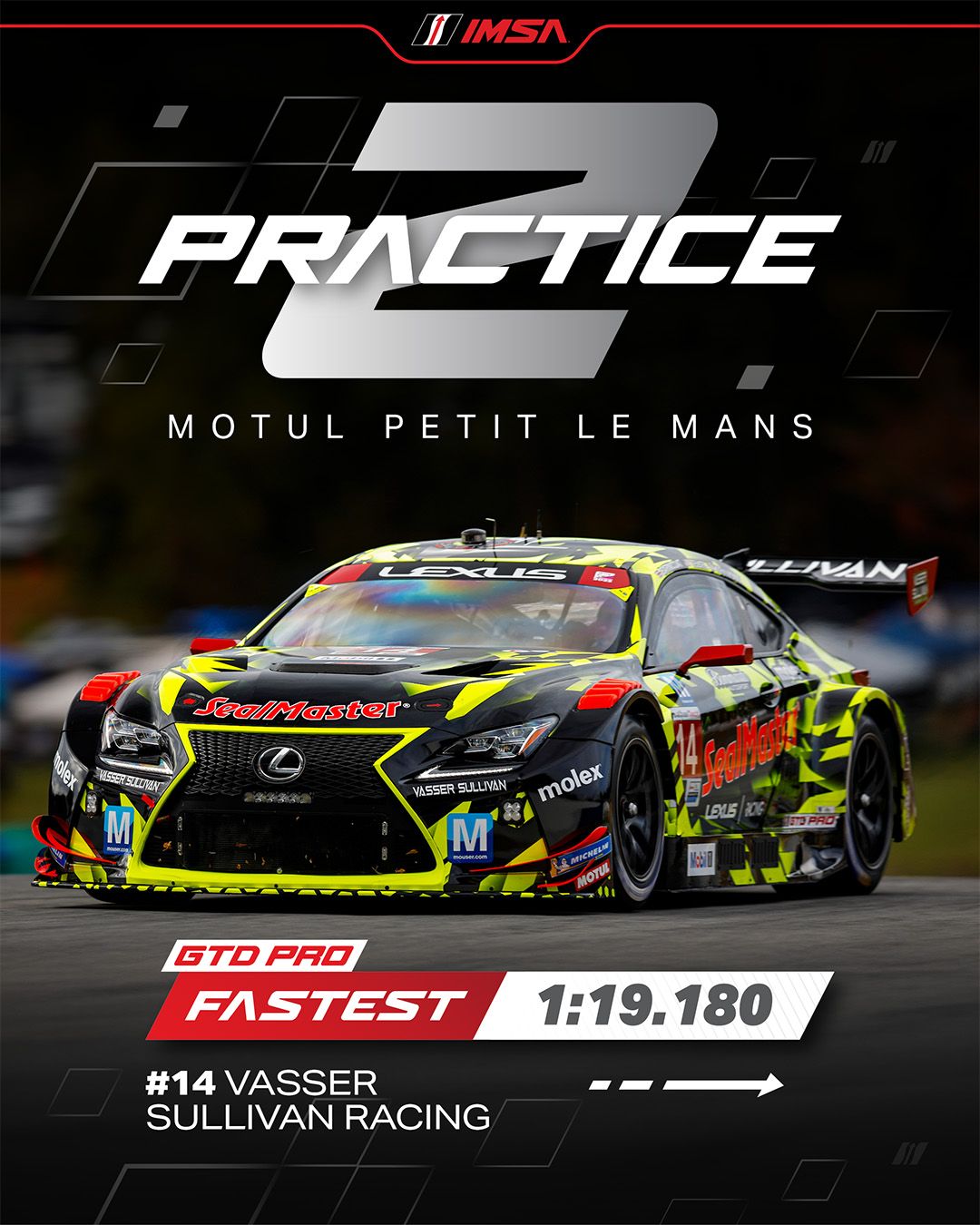 La seconda sessione di Prove Libere della Motul Petit Le Mans 2025 si è chiusa nuovamente nel segno della Cadillac #31, con Jack Aitken che ha fermato il cronometro sull’1’10″882, miglior prestazione assoluta della giornata a Road Atlanta.