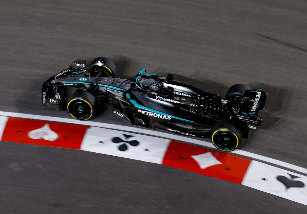 Russell nelle FP2 a Las Vegas