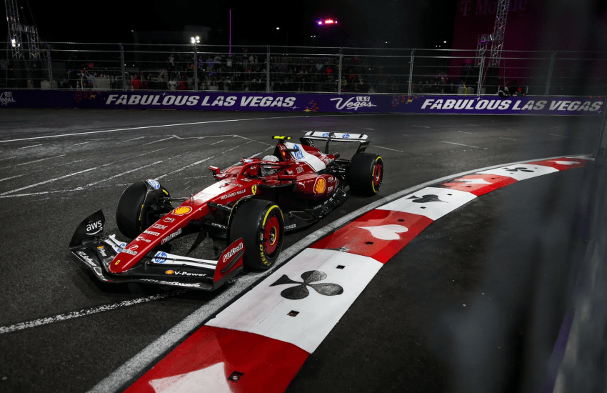 Tra luci abbaglianti e illusioni pericolose, il venerdì di Las Vegas restituisce una Ferrari apparentemente brillante.