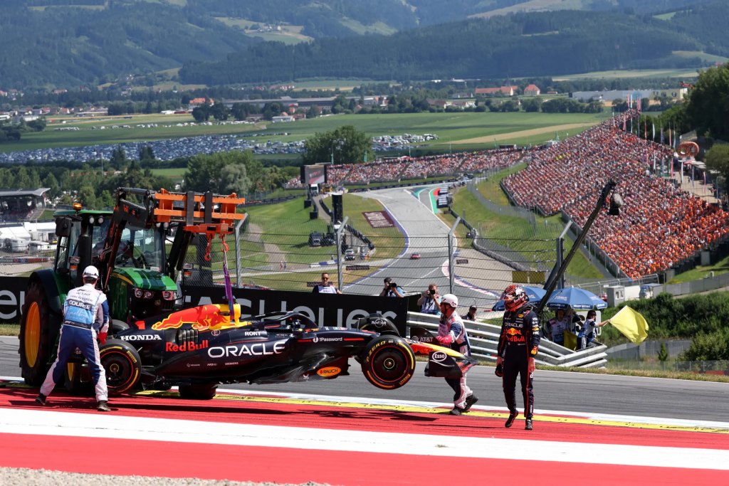 verstappen ritirato in austria 2025