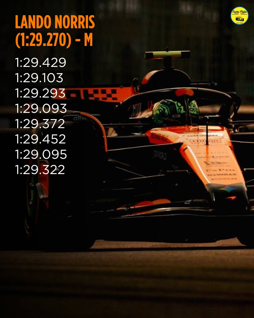 F1 | GP Abu Dhabi - Analisi passo gara: Norris l'uomo da battere, Verstappen insegue