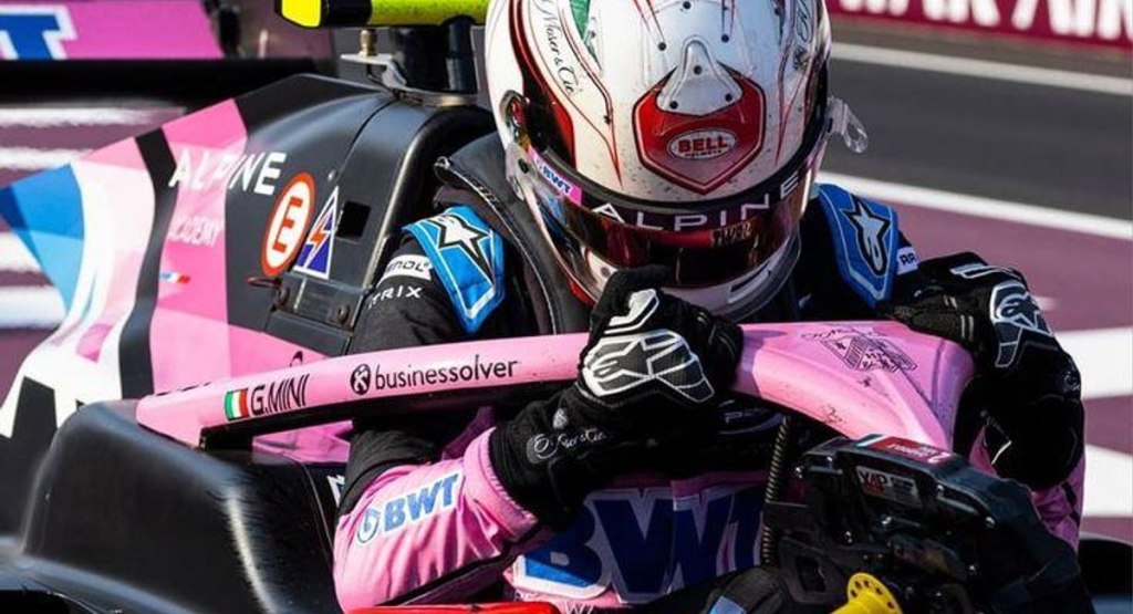 Gabriele Minì e la sua monoposto
