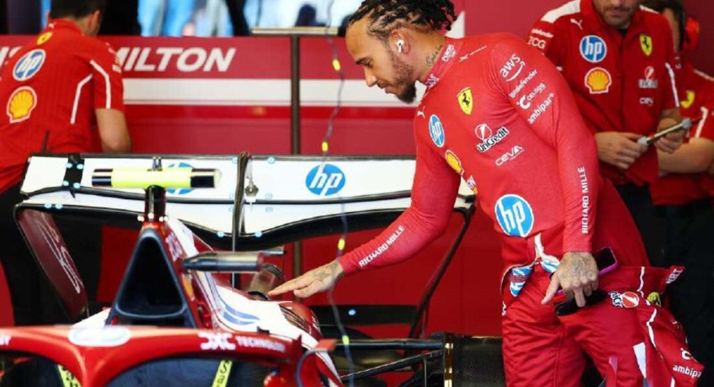 Lewis Hamilton in Ferrari