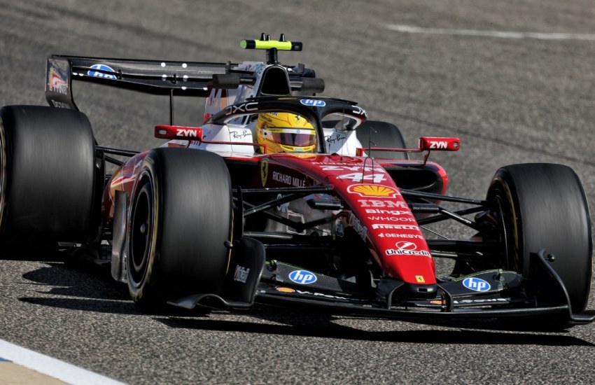 hamilton sf 26 ferrari test bahrain f1 2026