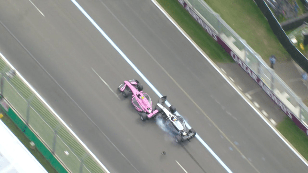 incidente dunne-stenshorne alla feature race f2 in australia