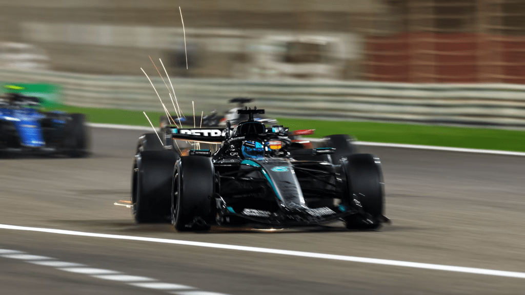 george russell ai test pre stagionali f1 in bahrain