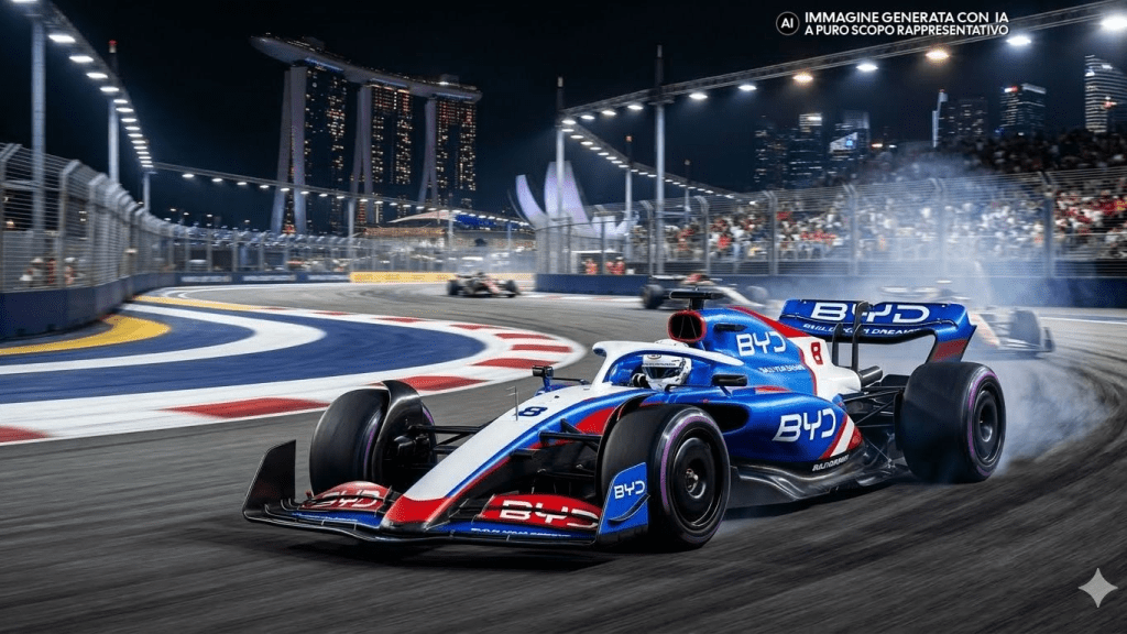 F1 entrata di byd nel paddock