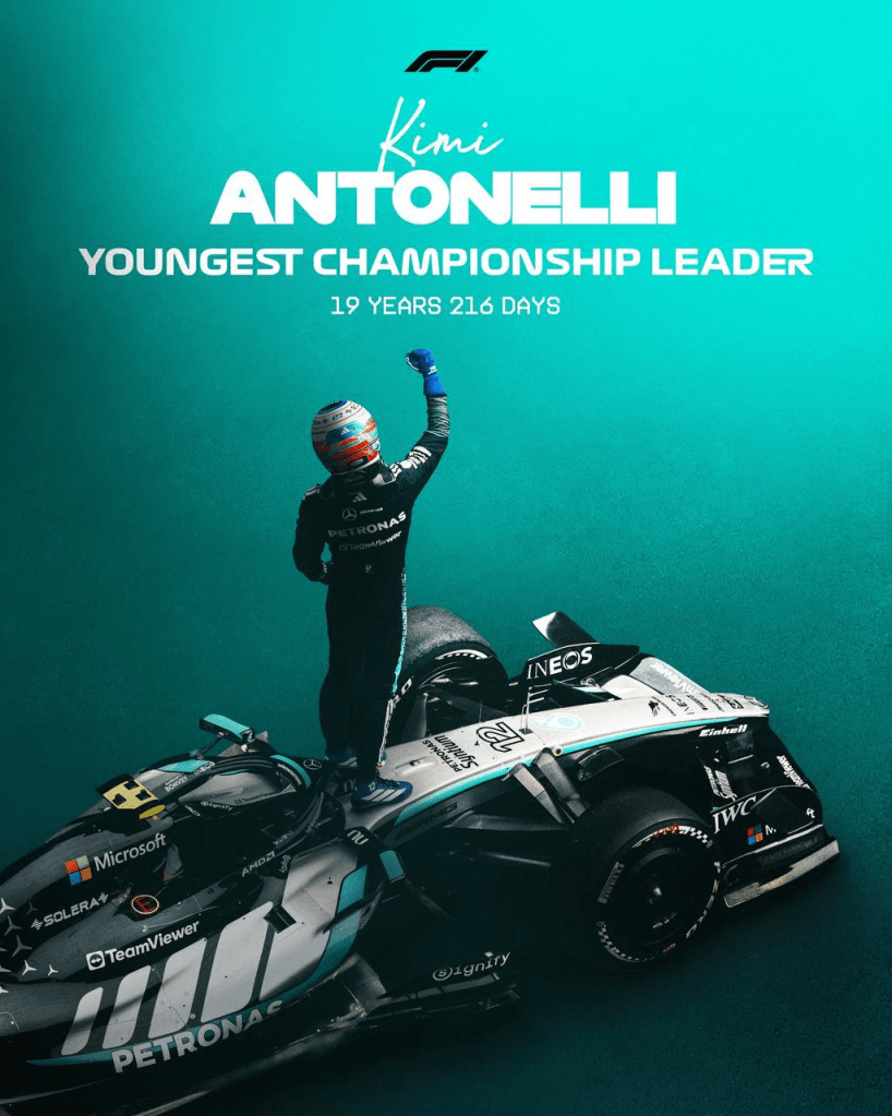 Antonelli sorprende e conquista la leadership, Verstappen in difficoltà e la F1 crea nuovi equilibri. Le statistiche del GP del Giappone.