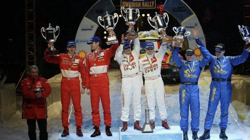Podio Rally Svezia 2004