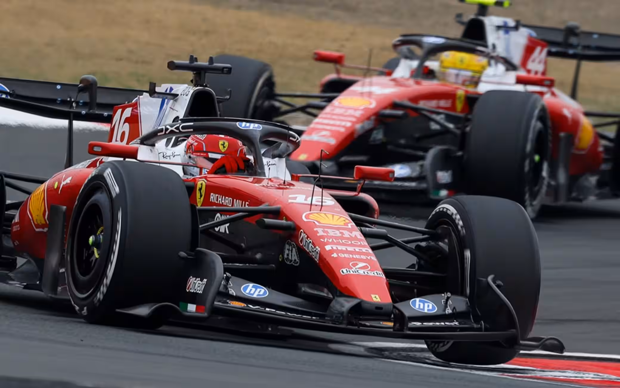 Charles Leclerc e Lewis  Hamilton